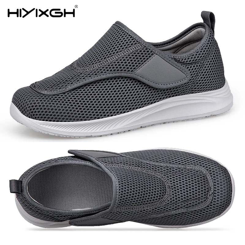 

Новая модная обувь для диабетиков для мужчин и женщин, ортопедическая обувь с широкими опухлыми ногами, регулируемая мягкая удобная обувь для ходьбы