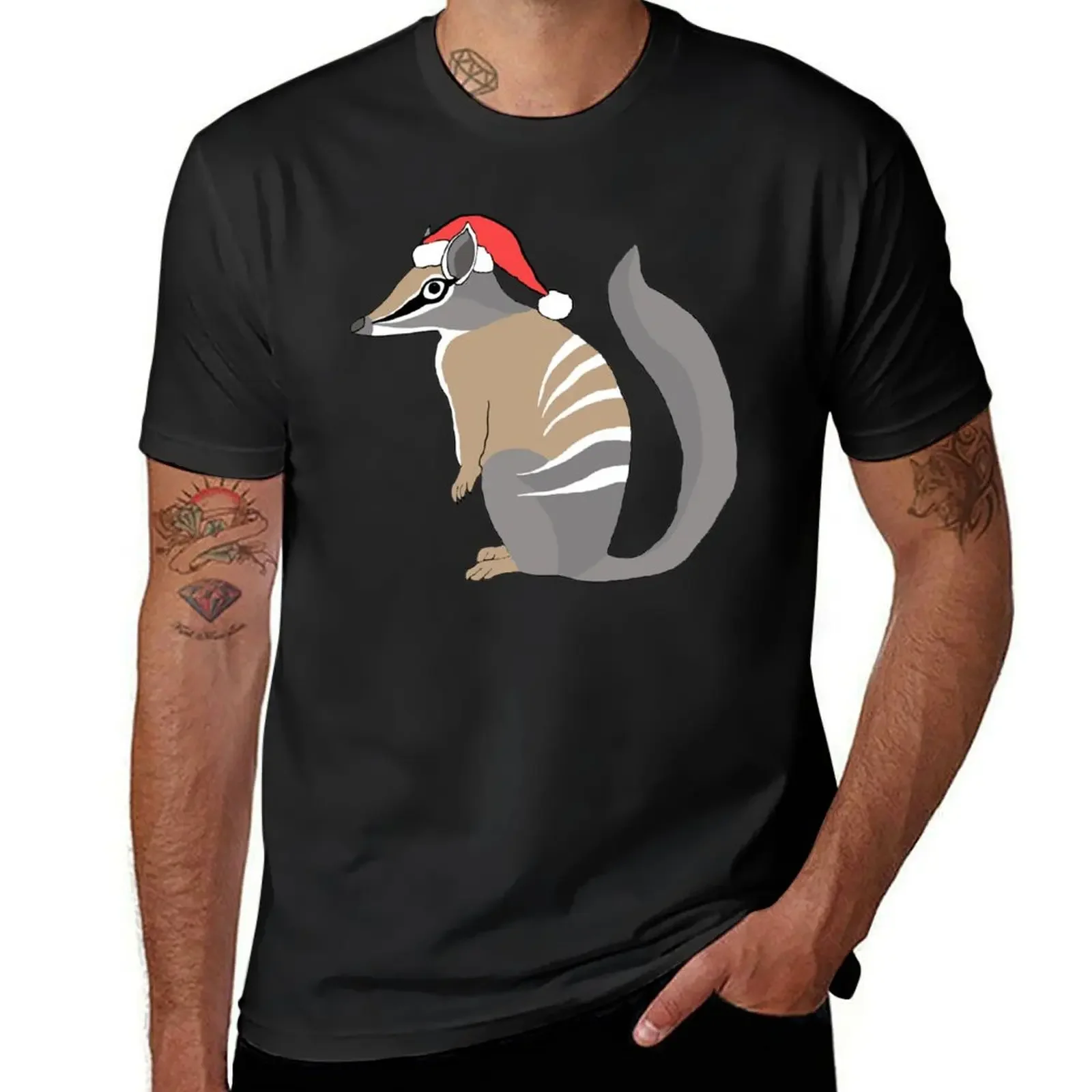 

Santa Numbat T-Shirt funny meme t-shirts plain korean fashion clothes mens t shirts casual stylish