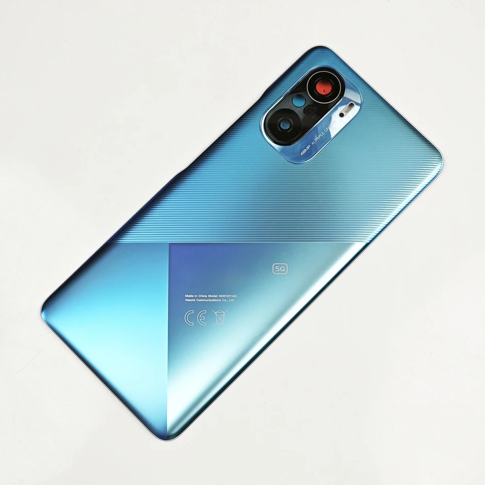 For Xiaomi Poco F3 ,غطاء زجاجي خلفي أصلي لهاتف شاومي بوكو F3 ، استبدال الباب الخلفي ، حافظة بطارية صلبة ، غطاء السكن الخلفي مع لاصق