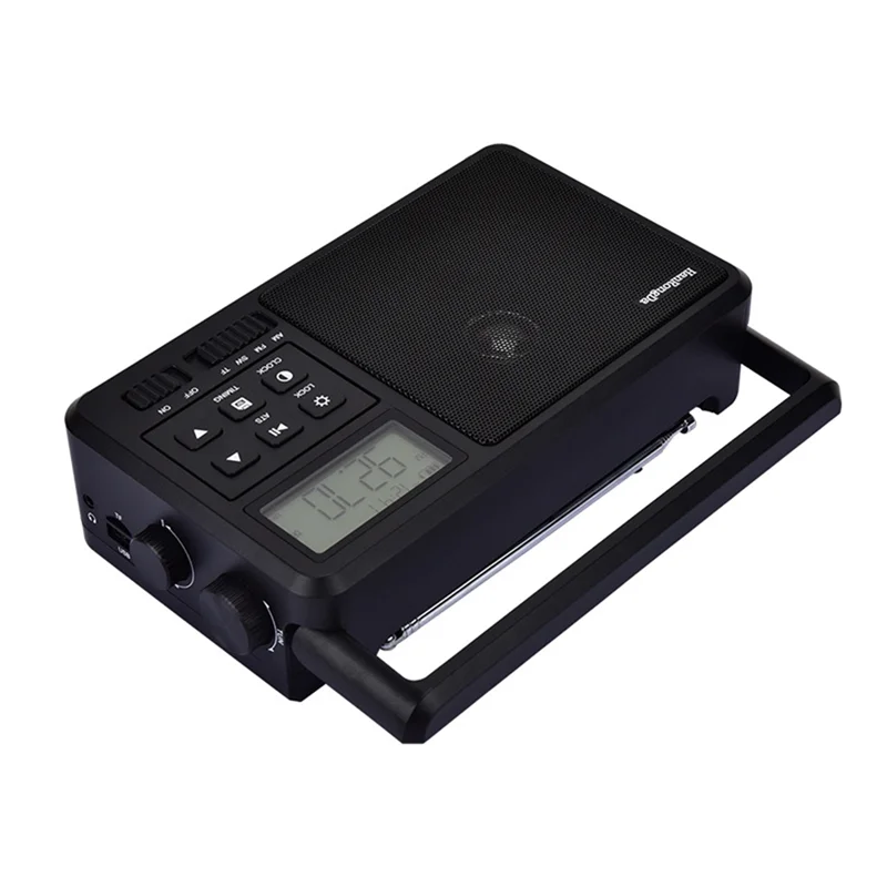

Excellent-Hanrongda HRD-206 Radio Internet Radio Portable FM/AM/SW Receiver FM AM SW Portable Radio Battery Recording Speaker EU