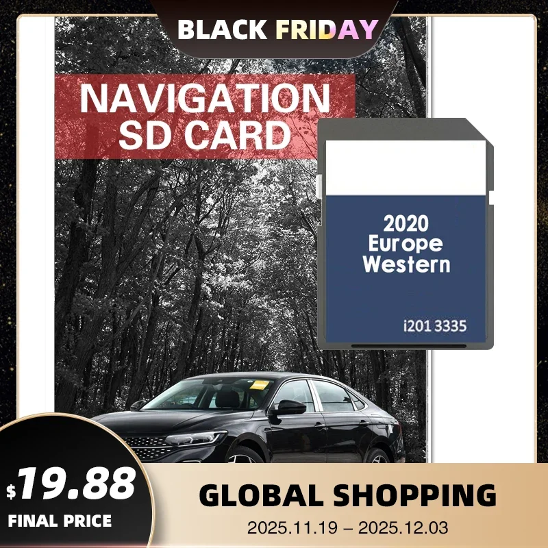 

for Skoda Amundsen Navi SD Card Newest 2020 West Europe RNS 310 SD Card Map Cover Germany France UA UK Poland