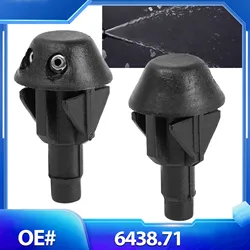 Erick's Wiper Pair Front Windscreen Wiper Washer Nozzle Jet Spray For Peugeot 106 205 206 306 506 OE# 643871 Hood Water Sprayer
