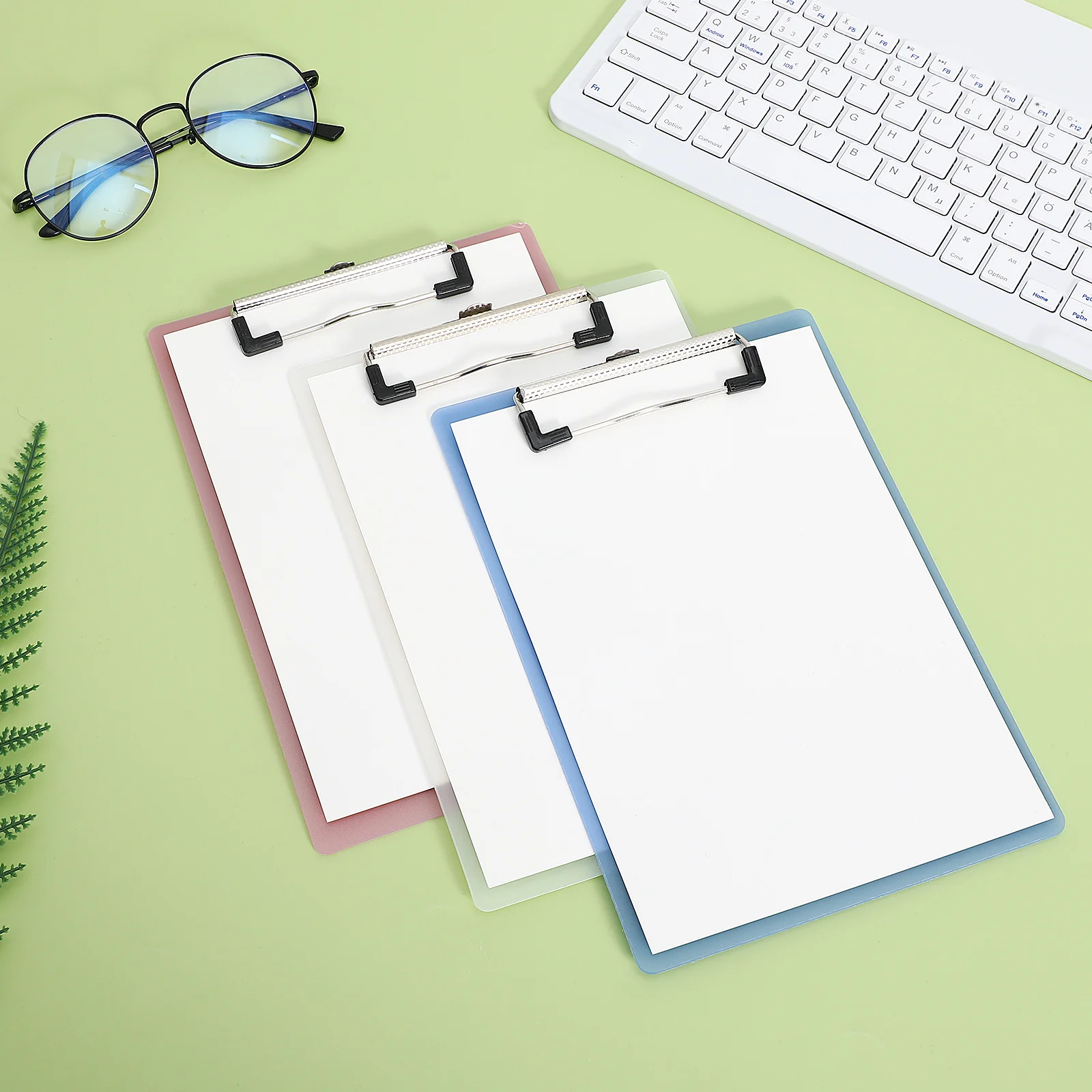

10pcs A5 Plastic Clipboard Profile Clip Paper Holder Writing Board For School Office Medical Use Lightweight Rounded