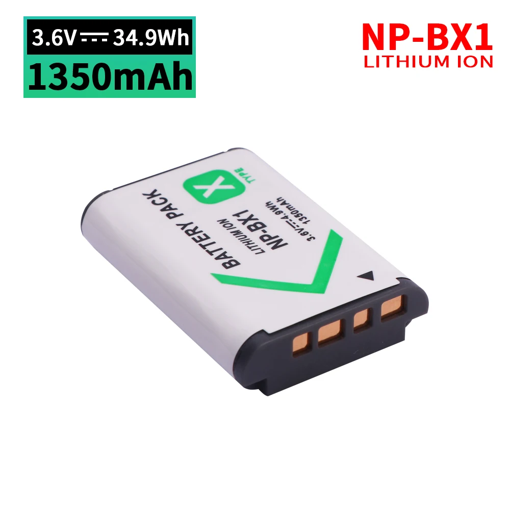 3.6V 1350mAh NP-BX1 Battery NPBX1 Rechargeable Batteries For Sony DSC RX1 RX100 M3 M2 RX1R WX300 HX50 PJ240E AS15 WX350 Camera
