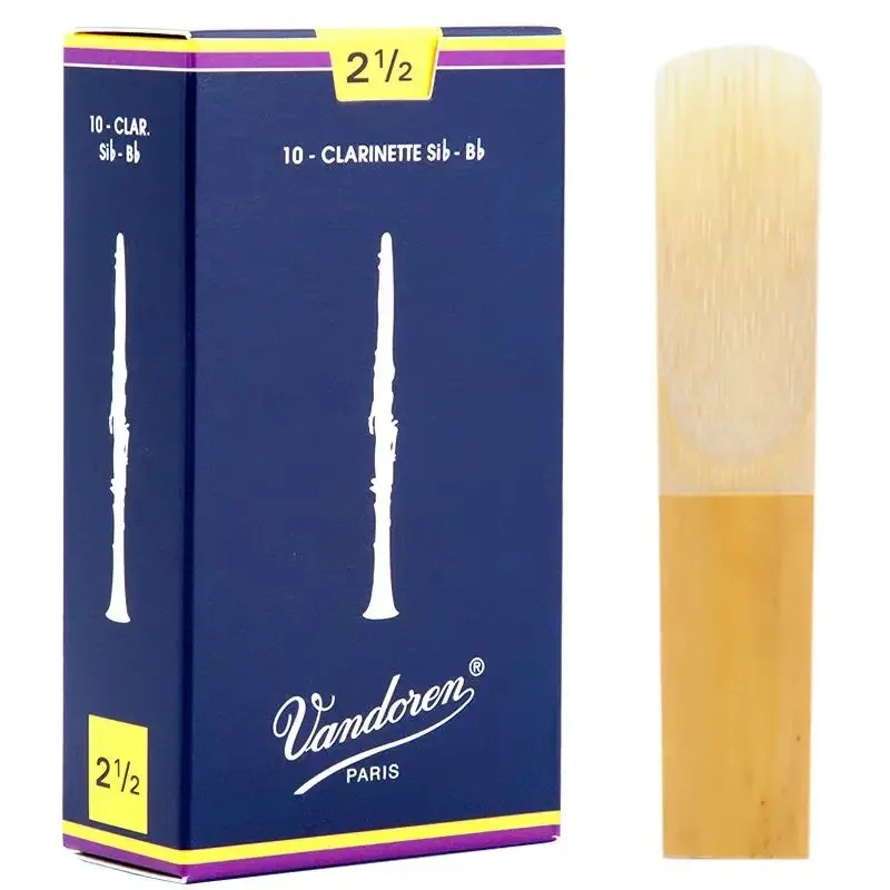 

Original Vandoren-Traditional Bb Clarinet blue box Reeds,size 2.0,2.5,3.0,3.5,[10 reeds/box],Each reed is individually packaged