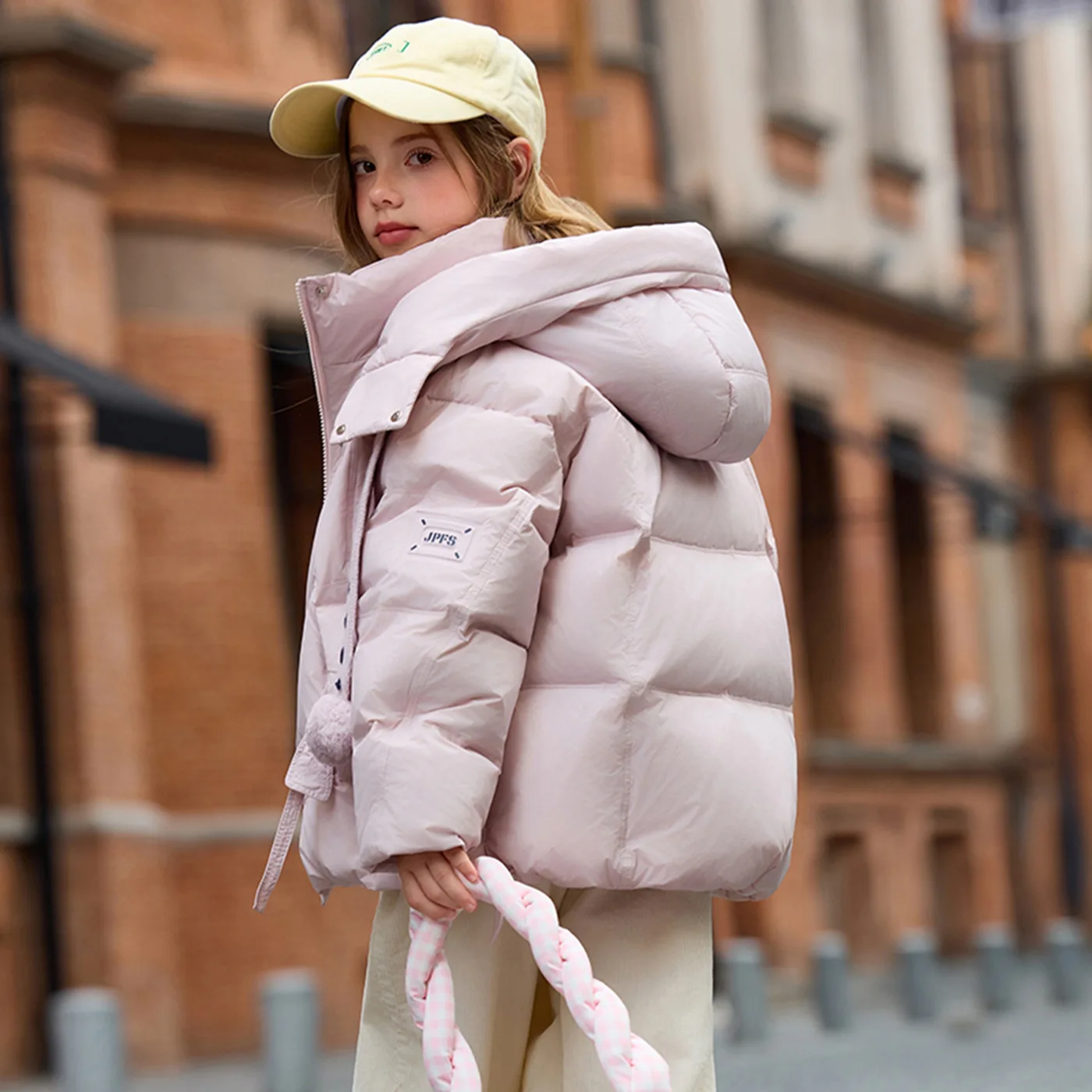 Children Girls Down Jacket OLEKID Winter Young Teens Thick Warm Short Outwear Coats Hooded 4-12Yrs Junior Girls Duck Down Jacket