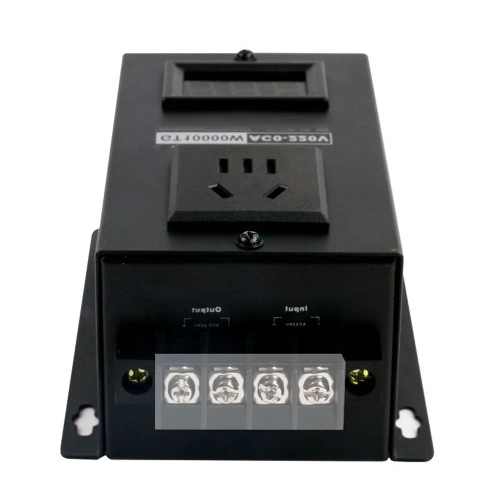 Voltage Regulator 110V 220V Single Phase 0-220V Output 40A 10000W LED Display for Industrial Electric Heating Element Control
