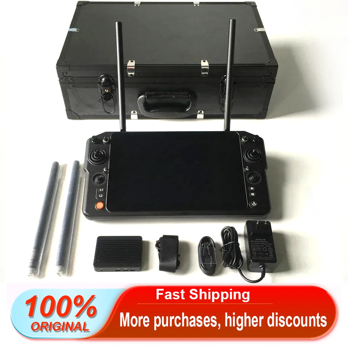 

Skydroid H30 16-Channel 1.4GHz/2.4GHz/800MHz Digital Video Data Transmission Drone Remote Control 50km Air Handling Distance