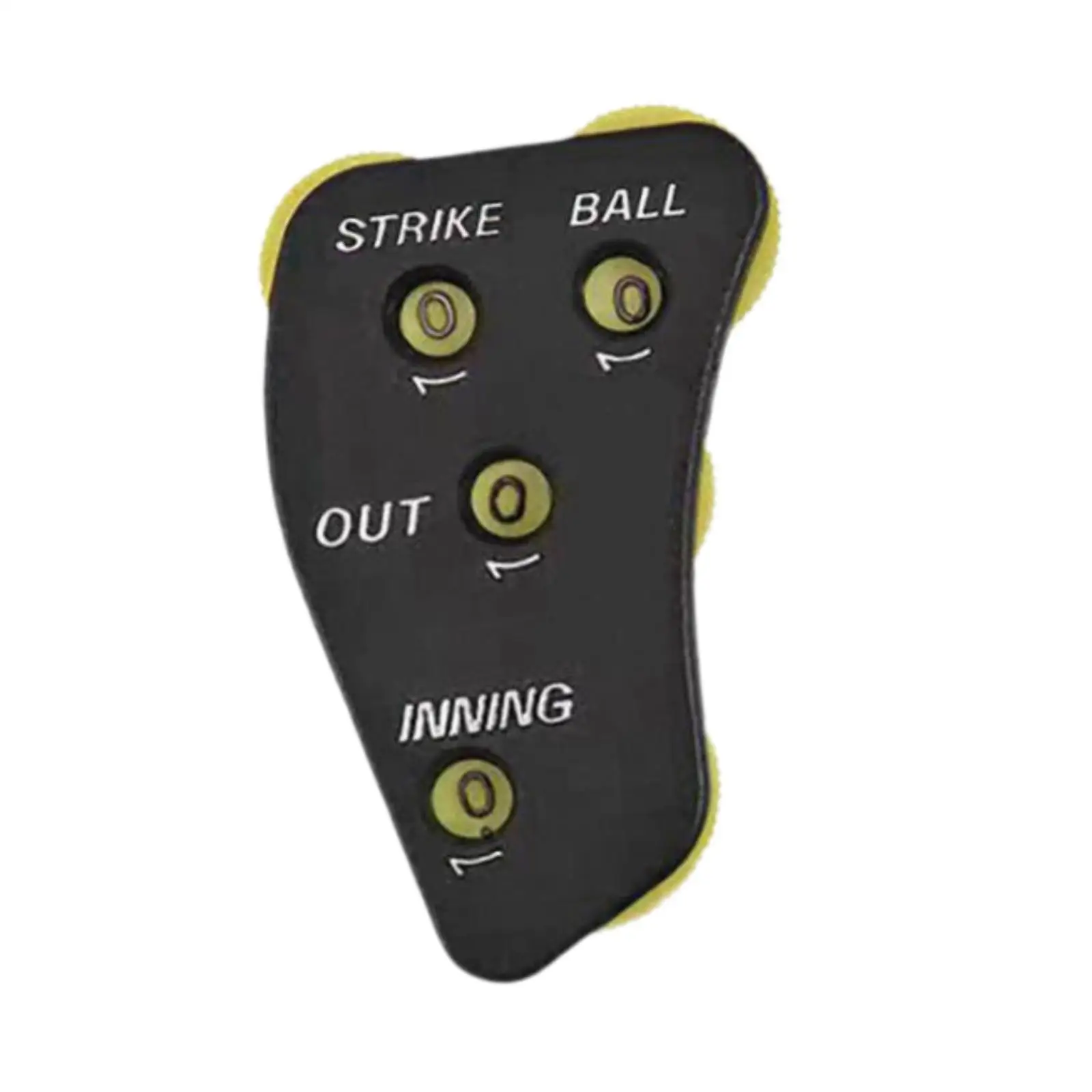 Baseball Counter Clicker Umpire Indicator 4 Wheel Sturdy ABS Pocket Tool Counts Balls Strikes Outs Innings for Tournaments