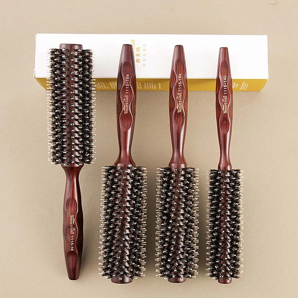 

Hair Accessories Porcine Bristle Curly Hair Comb Hair Styling Tool Hairdressing Porcine Bristle Hairbrush Wood Nylon