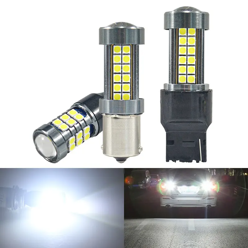 

2x T15 1156 BA15S P21W T20 7440 1156 BA15S P21W LED Bulbs 3030 54smd CanBus Lamp for Turn Signal Light Reverse Light 12v