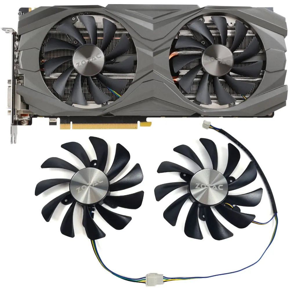 Nuovo 1SET 95MM muslimex GTX 1080 Ti AMP Edition GPU Fan, per zotac GTX 1080Ti 1080 1070 1070Ti AMP Edition ventola di raffreddamento della scheda Video