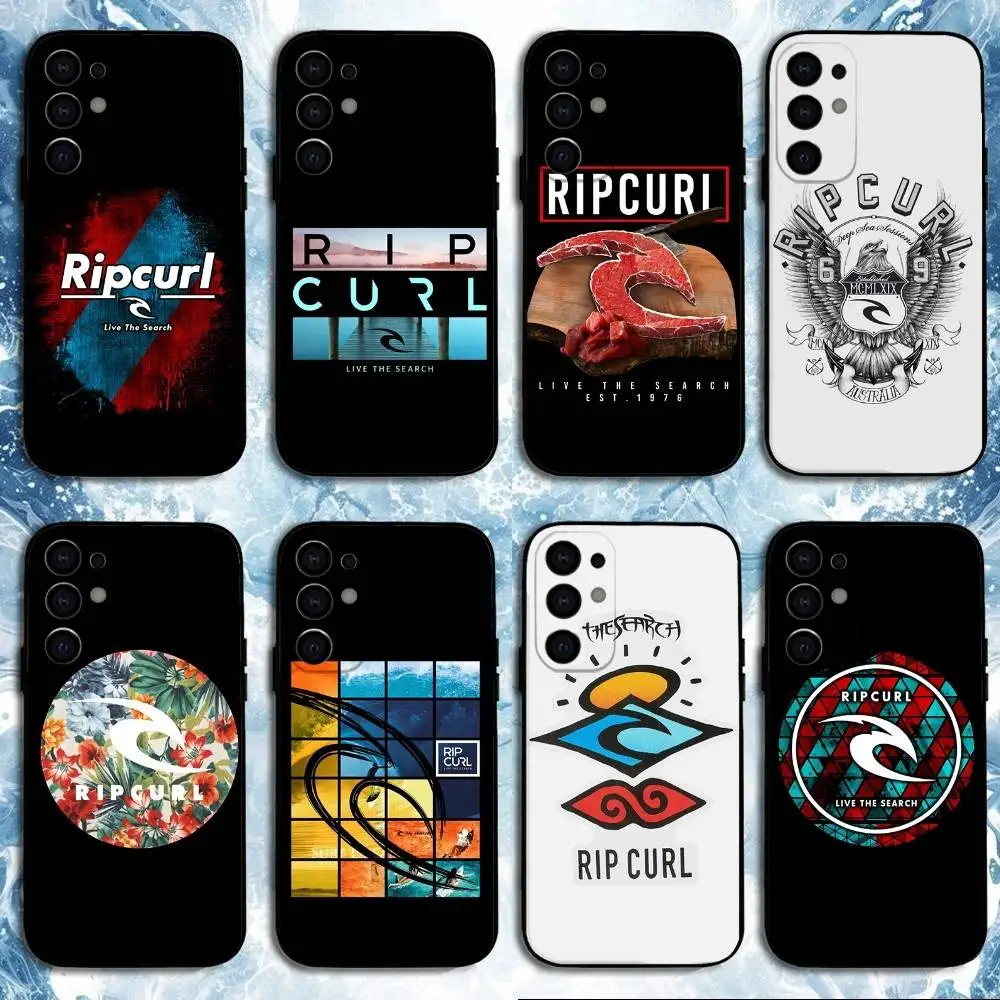 Fashion Surf Beach Rips Curls  Phone Case For Samsung S25,S24,S23,S22,S21,S20,Plus,Fe,Lite,Others Black Cover
