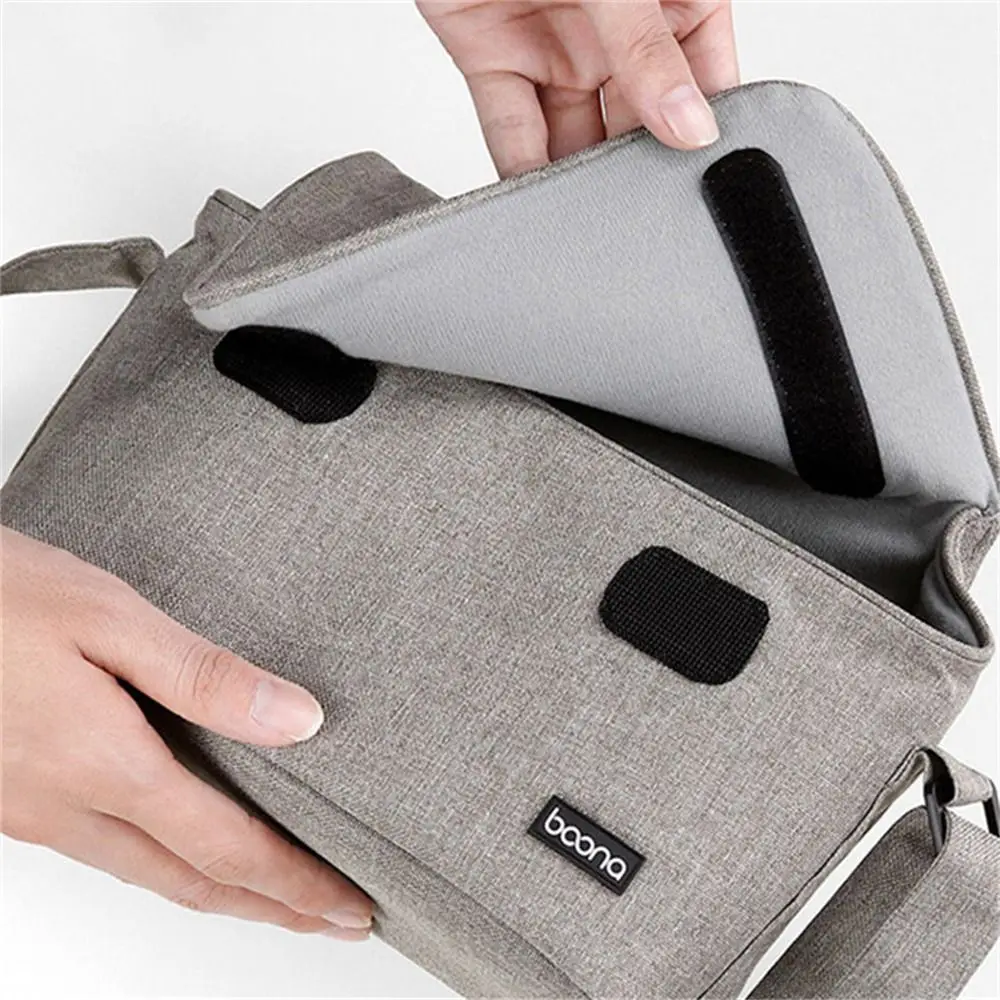 حقيبة كاميرا مقاومة للماء، حقيبة تخزين الكتف، حقائب كاميرات Dslr سوداء، حقائب كاميرا رقمية باللون الرمادي لكاميرا SLR #3