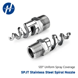 SPJT 304 316L SS Spiral Spray Nozzle 1/4