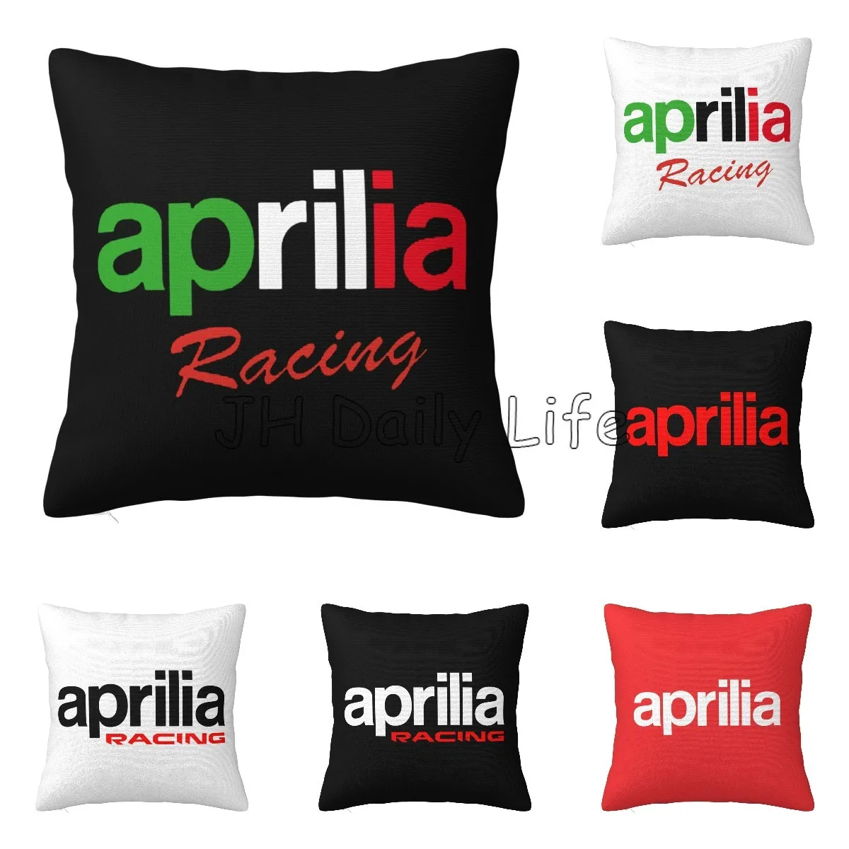 Aprilia Racing Print Square Throw Pillow Cover Soft Cozy Pillow Case for Home Sofa Bed Car Decoration Cushion Cover 18x18 Inch