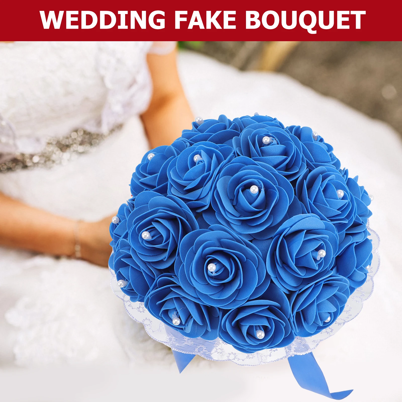 

Elegant Bouquet Artificial Bridesmaids Holding Wedding Supplies Simulation Bouquet Bridal Holding Flowers Flower Bouquets For