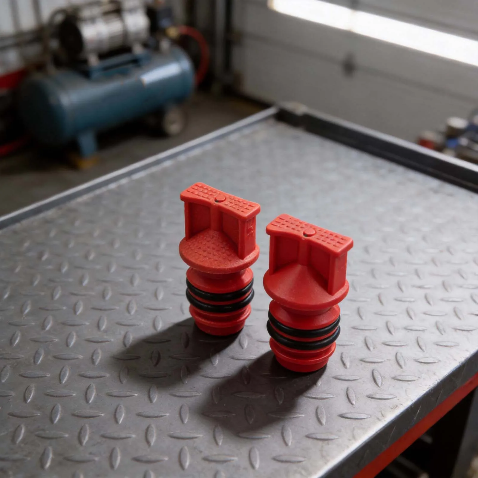 2pcs Air Compressor Oil Breather Cap Compatible with 17mm Male Thread Ports on Fixed and Mobile Compressor Units