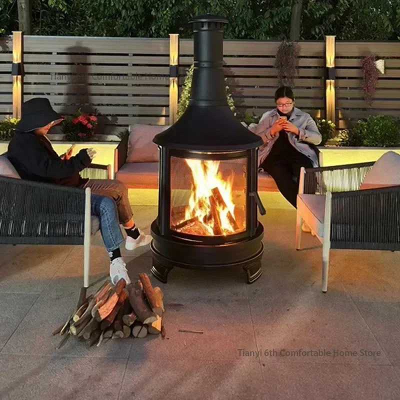 

Camping Wood Stove Patio Heaters Hand Warmer Bonfire Cooker Garden Patio Heaters Brazier Tourist Outdoor Heating Calentador LLPH