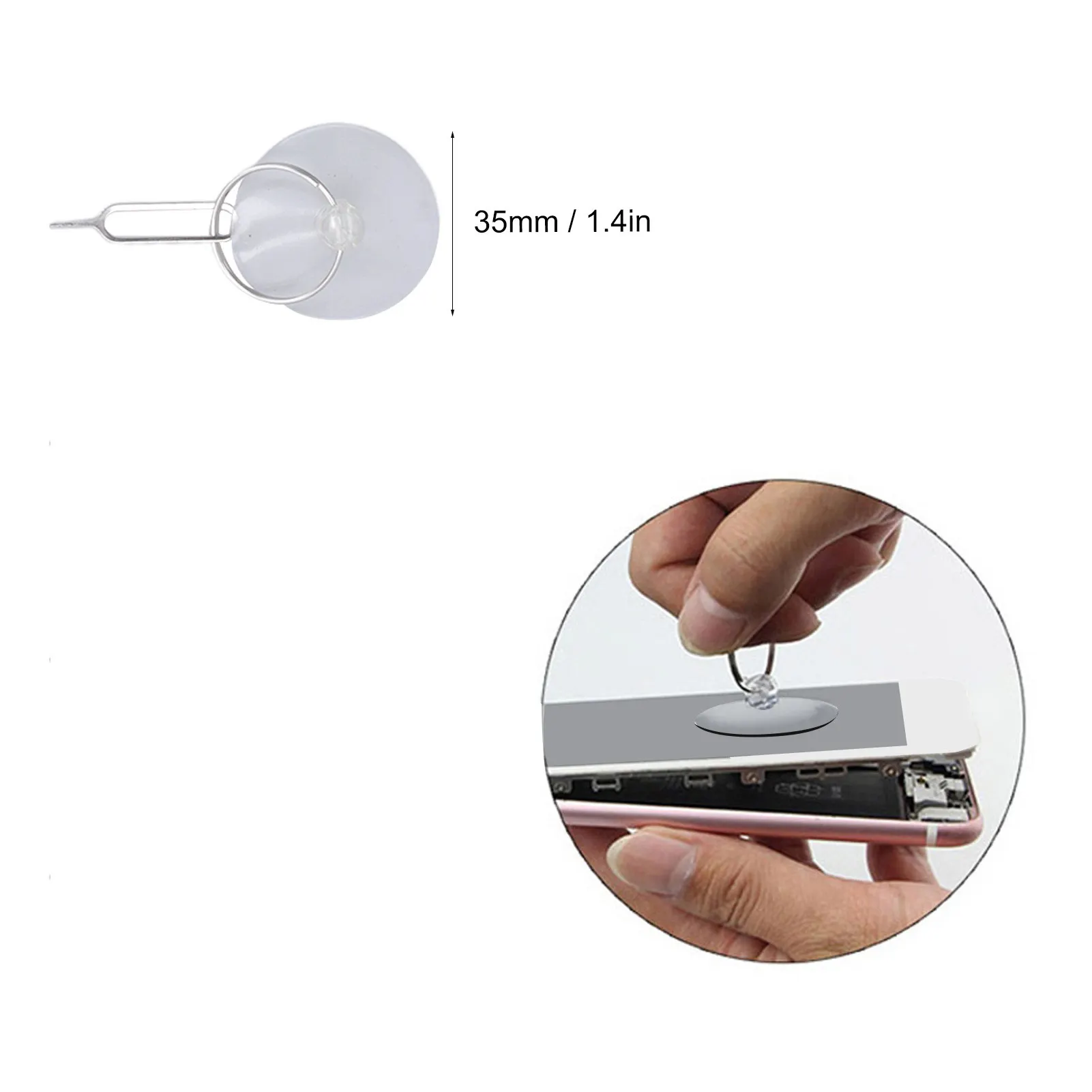 Electronics Repair Tool Kit PVC Plastic Spudger Opening Prying Bar Triangular Sheet Suction Cup for Phone Laptop Tablet