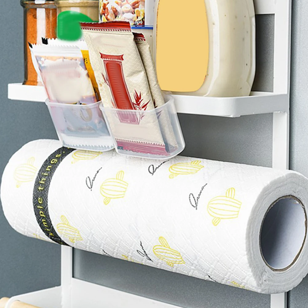 

6 Pcs Boxes Fridge Side Door Mini Organizer Hanging Sauce Pack Container PP Refrigerator Side Box Small Sorter