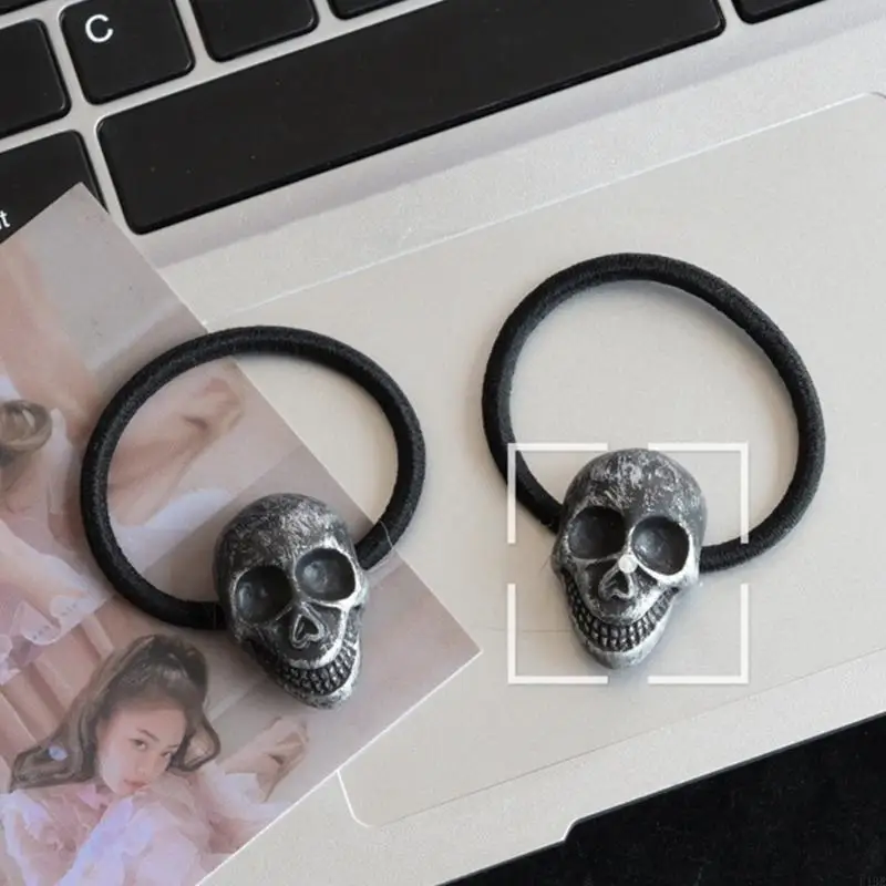 Dewasa Halloween Skull Rambut Rope Wanita Gothics Rambut Band Remaja Dekorasi Rambut