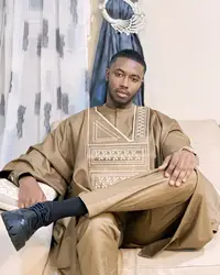 African Clothes For Man Embroidery Design Top Long Sleeve with Pants