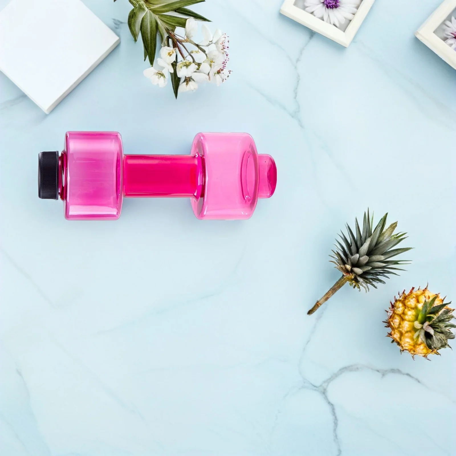 زجاجة مياه للياقة البدنية، زجاجة دمبل بلاستيكية للتمرين للرياضة والصالة الرياضية والسفر والمنزل، حاوية مياه محمولة #5