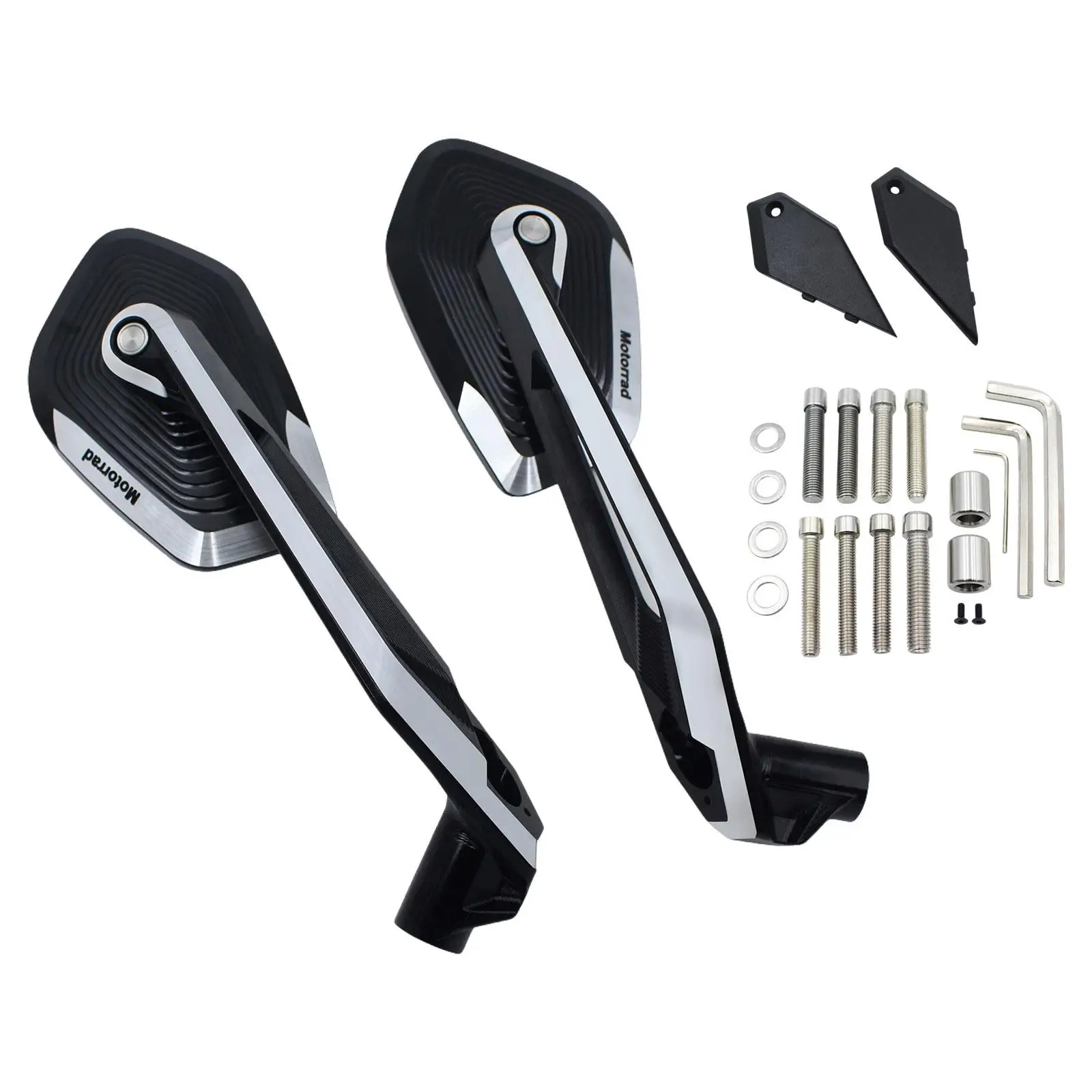 Rear View Side Mirrors Kit 1 Pair 360 Degrees Rotated Accessory for R1250GS