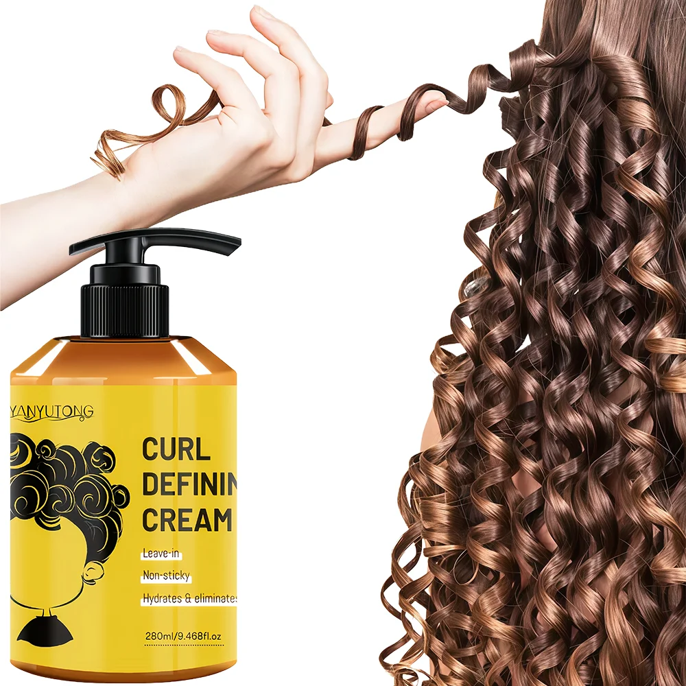 280ml Lockenstyling-Creme, Feuchtigkeitsspendende und Glättende Formel, Verbessert die Elastizität und den Glanz von Locken, Leicht zu Fixieren – Detail 2