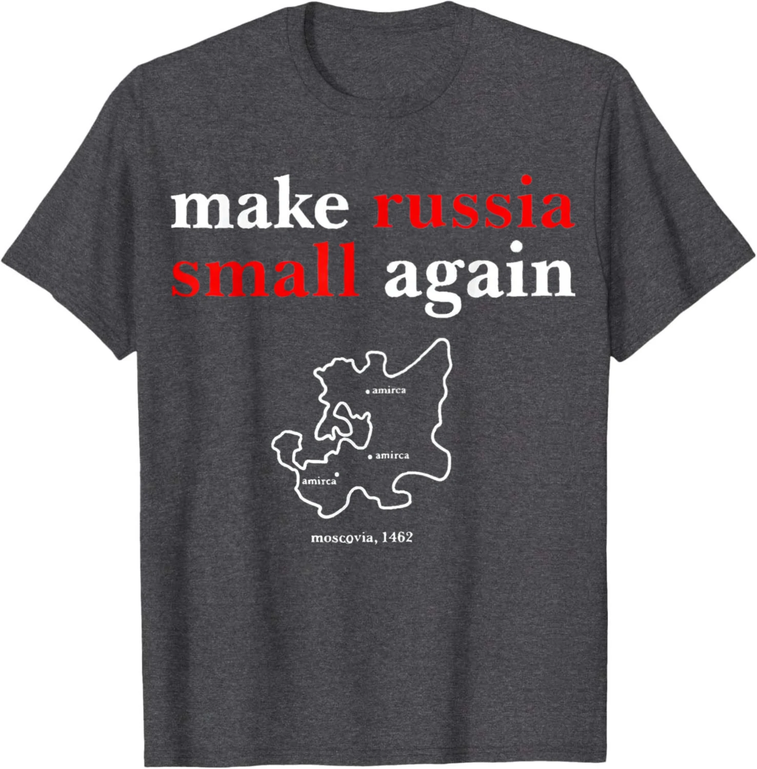 Make Russia Small Again Funny Make Russia Small Again T-Shirt Cotton Funny Graphic T Shirts Camiseta Streetwear Harajuku