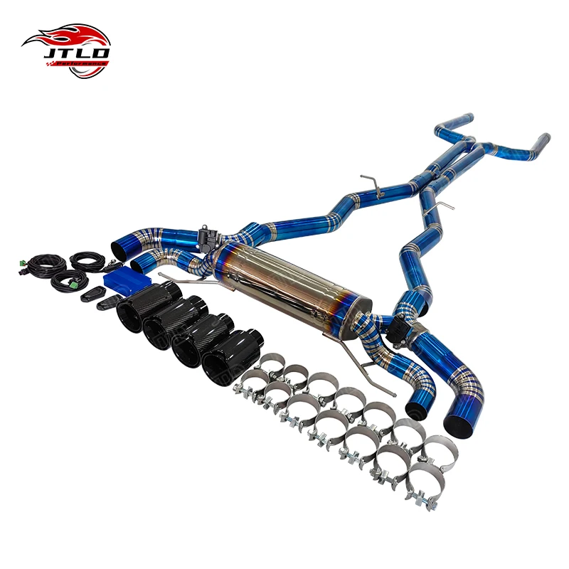 

JTLD Valved Exhaust for BMW M5 F90 4.4T 2018-2023 Valvetronic Exhaust Pipe Muffler Titanium Catback Exhaust System Escapes