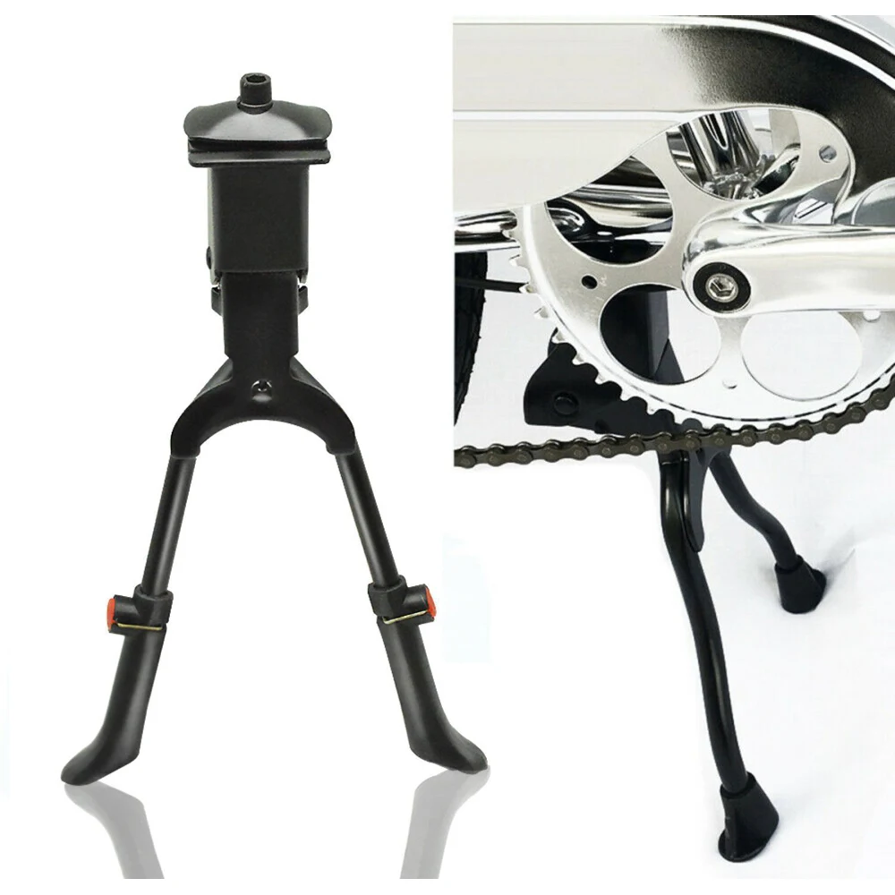 

Bicycle foot support Mountain bike double foot middle Kickstands ladder middle Stands Parking rack triangle Center stand