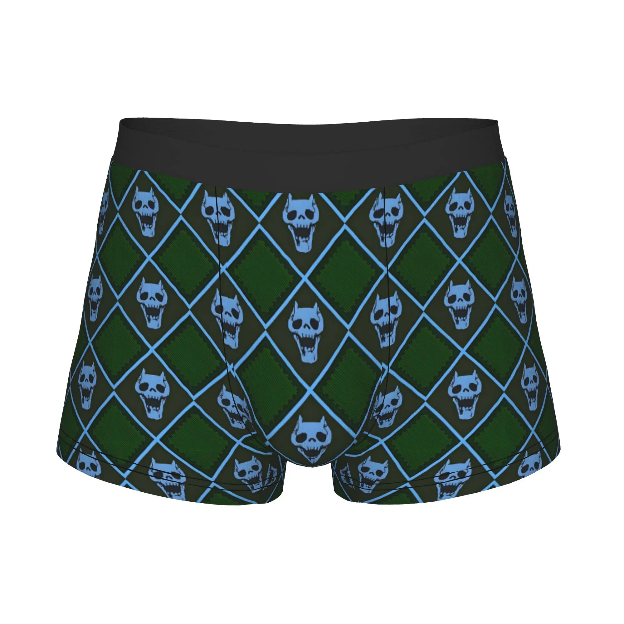 Kira Yoshikage JoJos Underwear Male Printed Adventure Bizarre Calavera Boxer Briefs Shorts Panties Soft Underpants
