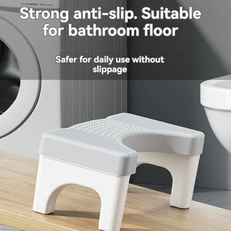 Step stool home use thickened toilet squat pit artifact adult children step stool sit stool pregnant women step toilet stool