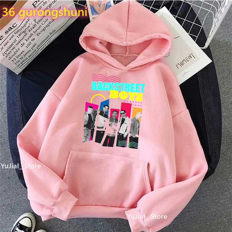 

Backstreet Boys Dna World Tour 2022 Graphic Print White/Gray/Pink Cap Hoodies Women Harajuku Fashion Sweatshirt Femme Tops