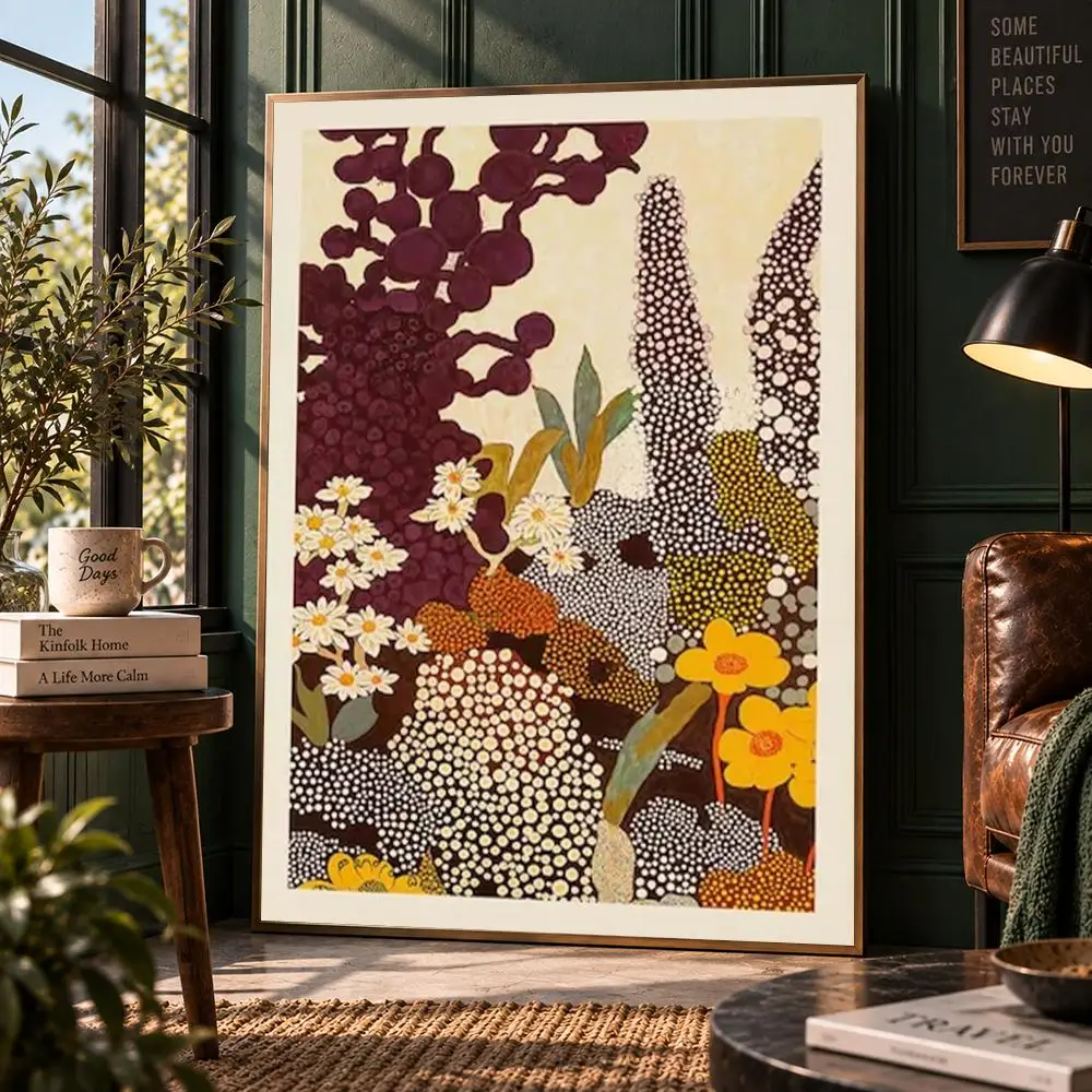 Floral Wall Art Poster Botanical Wildflower Print Modern Nature Bedroom Living Room Decor Poster HD