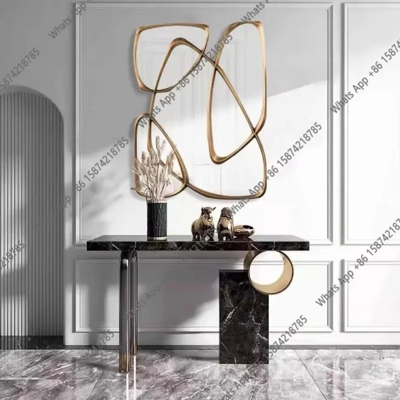 

Простое современное декоративное зеркало в американском стиле для ванной комнаты, гостиной, коридора, настенное, с подсветкой, в стиле модерн, X