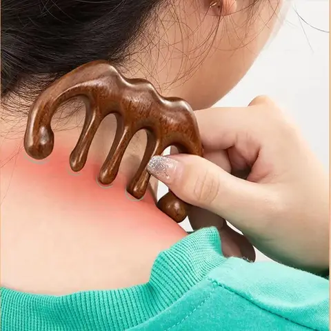 Meridian Massage Comb Tooth Handleless Chinese Acupuncture Head Meridian Comb Blood Circulation Smooth Hair Mother's Day Gift