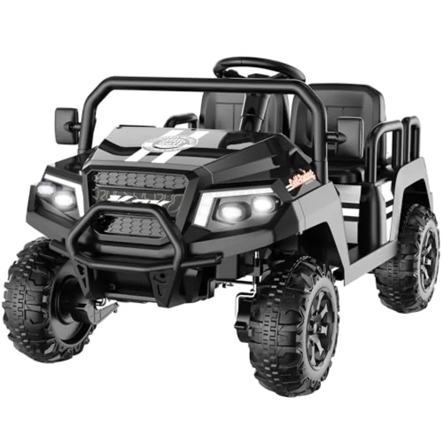 

Electric Car for,24V 4 Seater Ride on Toys w/Parent Remote, 4 Wheeler Suspension, Max 220lbs Weight Capacity, USB, Music, Radio