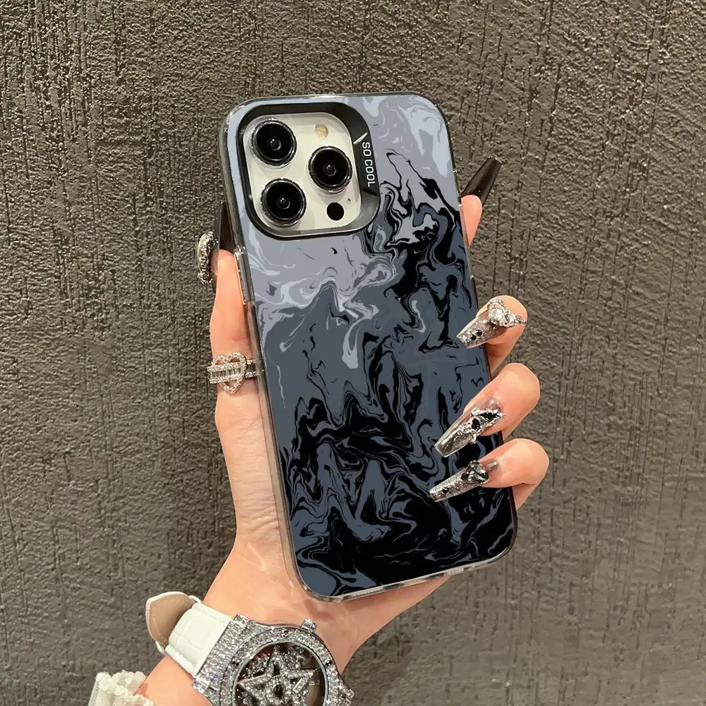 

Abstract texture design phone case suitable for iPhone 16 17 15 14 13 12 11 Pro/Max/Plus anti drop and shockproof back cover