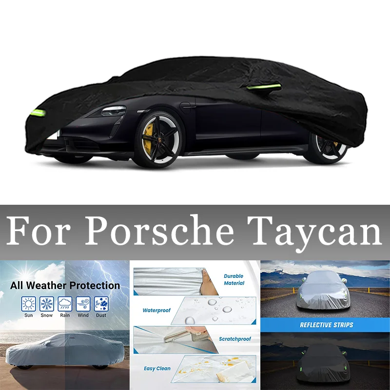 

Exterior Car Cover Outdoor Protection Full Car Covers Snow Cover Sunshade Waterproof Dustproof For Porsche Taycan Accessories