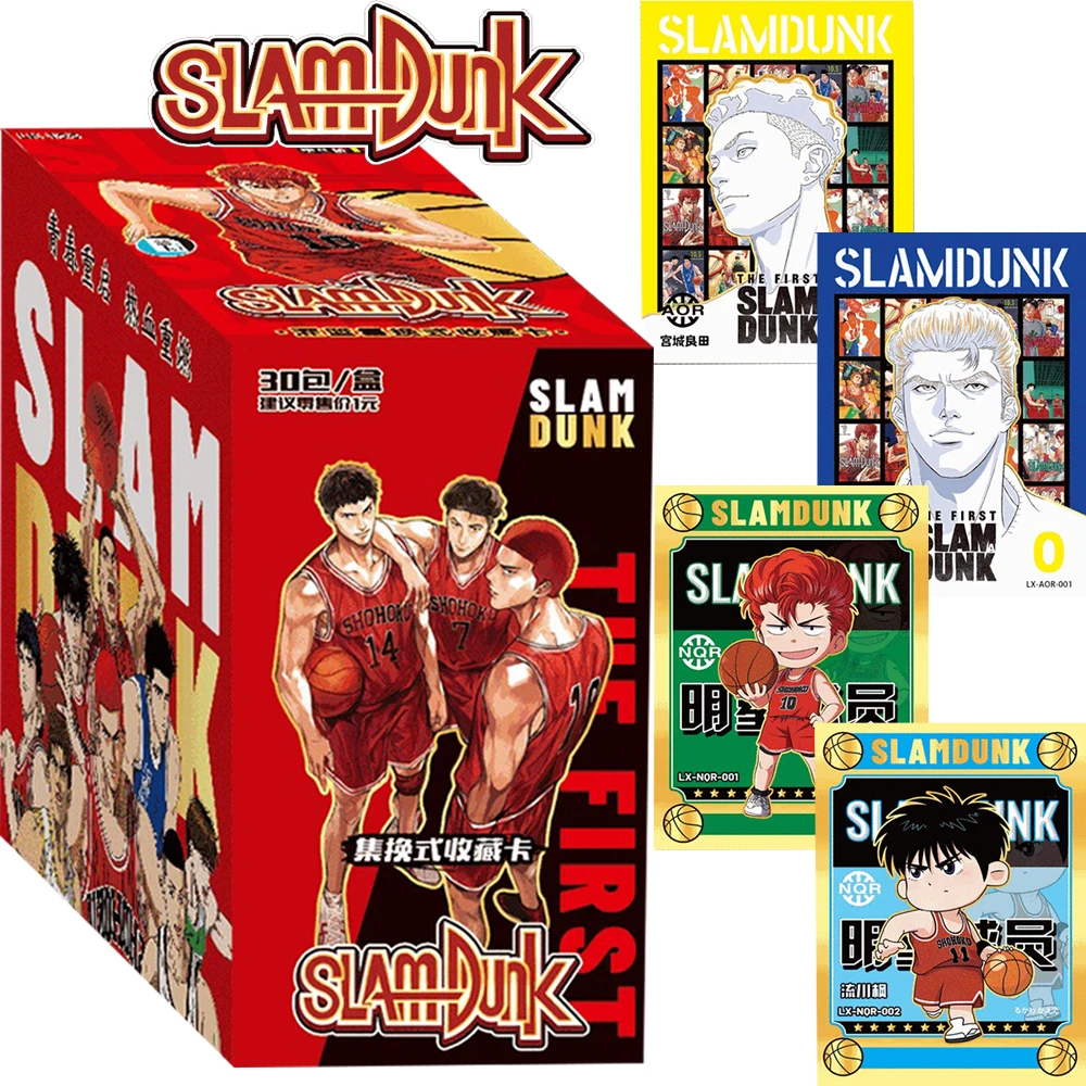 Wholesale Slam Dunk Collection Cards Hot Blooded Youth Anime Cute Q-version Star Player Cards Family Table Board Toys Kids Gifts