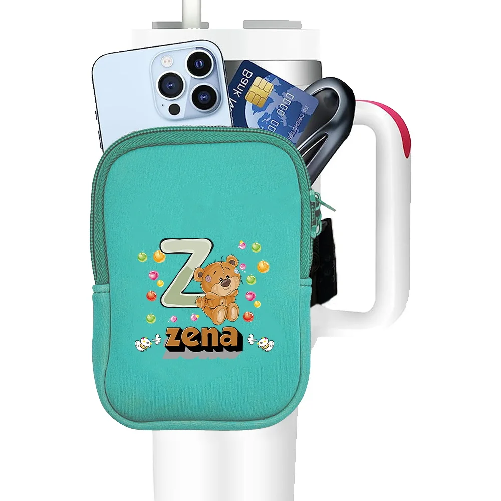 شخصية مخصصة اسم حقيبة زجاجات المياه المحمولة متعددة الوظائف يده كوب ماء أكياس سماعة تخزين بهلوان حزمة #5