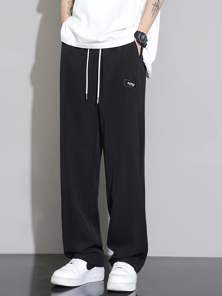 

Qui Dry Casual Pants Men's Summer Thin Wide Leg Trendy Youth Leisure Long Trousers STA Store Me Pants Straight Leg ket