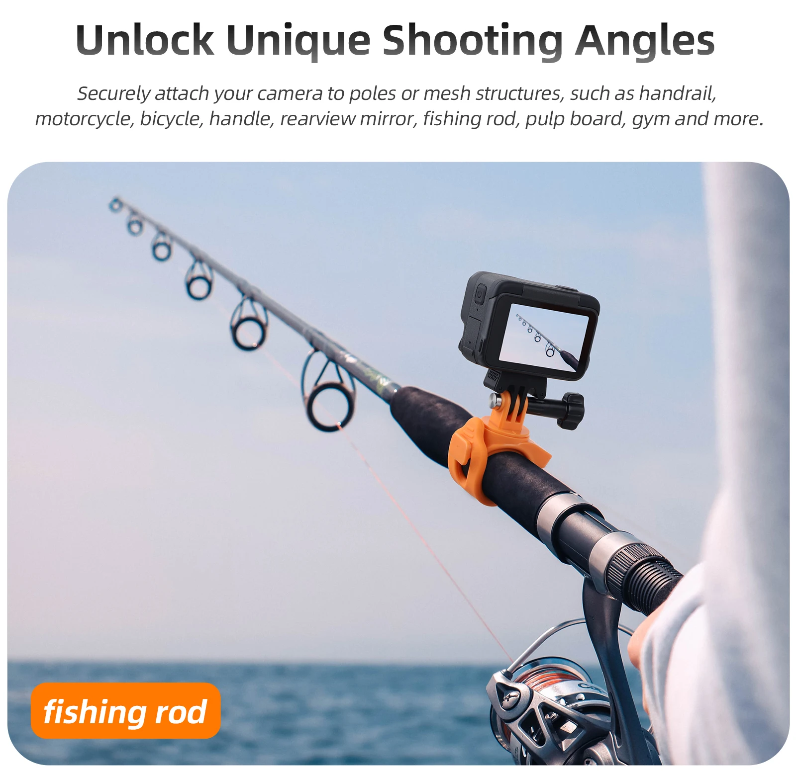 Ace Pro 2 حامل كاميرا سيليكون قابل للتعديل دعامة مرنة صغيرة لـ Gopro 13 Insta360 X5 Go 3S لملحقات DJI Action 5 Pro
