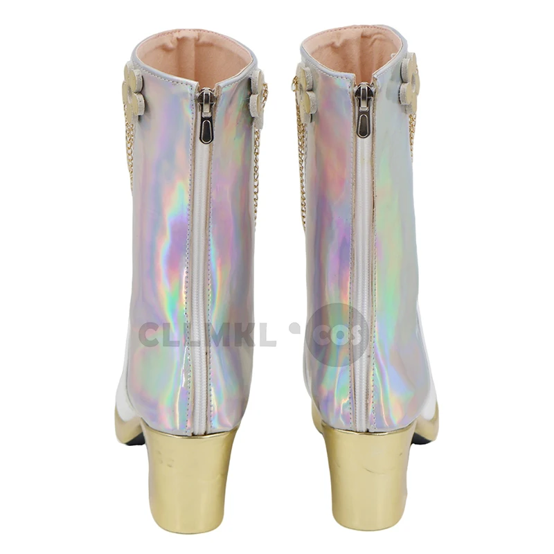 أحذية KPop شيطان الصيادين ميرا التأثيرية أحذية منتصف العجل للهالوين حفلة تنكرية كرنفال أداء زي الحفلات الدعائم