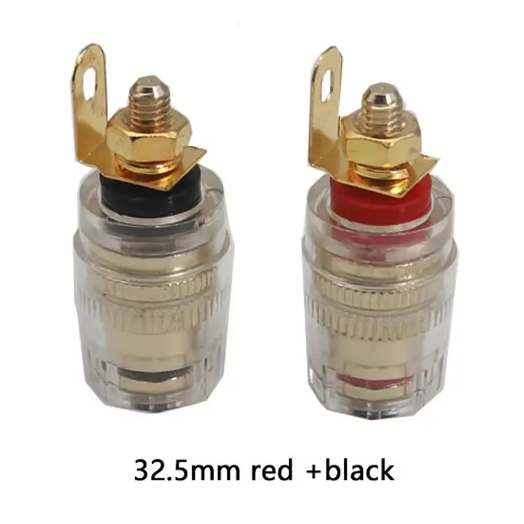 【4-1PCS】 32.5mm 4mm Binding Post Terminal Speaker Test Banana Plug Socket Connector Amplifier Speaker K5DB