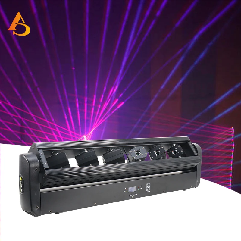 

NewDJ Laser Projector Bar Light 6 Eyes Beam Lasers DMX Control Moving Head Lights Disco Wedding Party Stage Lighting