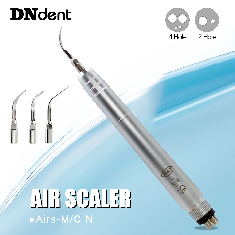 Dental AS2000 Air Scaler Borden2hole / Midwest 4 Holes air Scaler Handpiece with G1/ G2 / G3 Pneumatic scaling whitening Tools